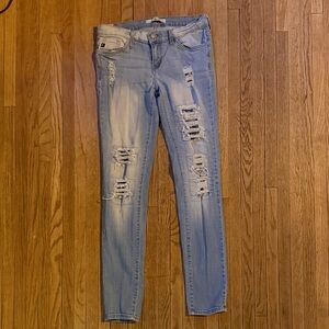 KanCan Light Blue Distressed Skinny Jeans